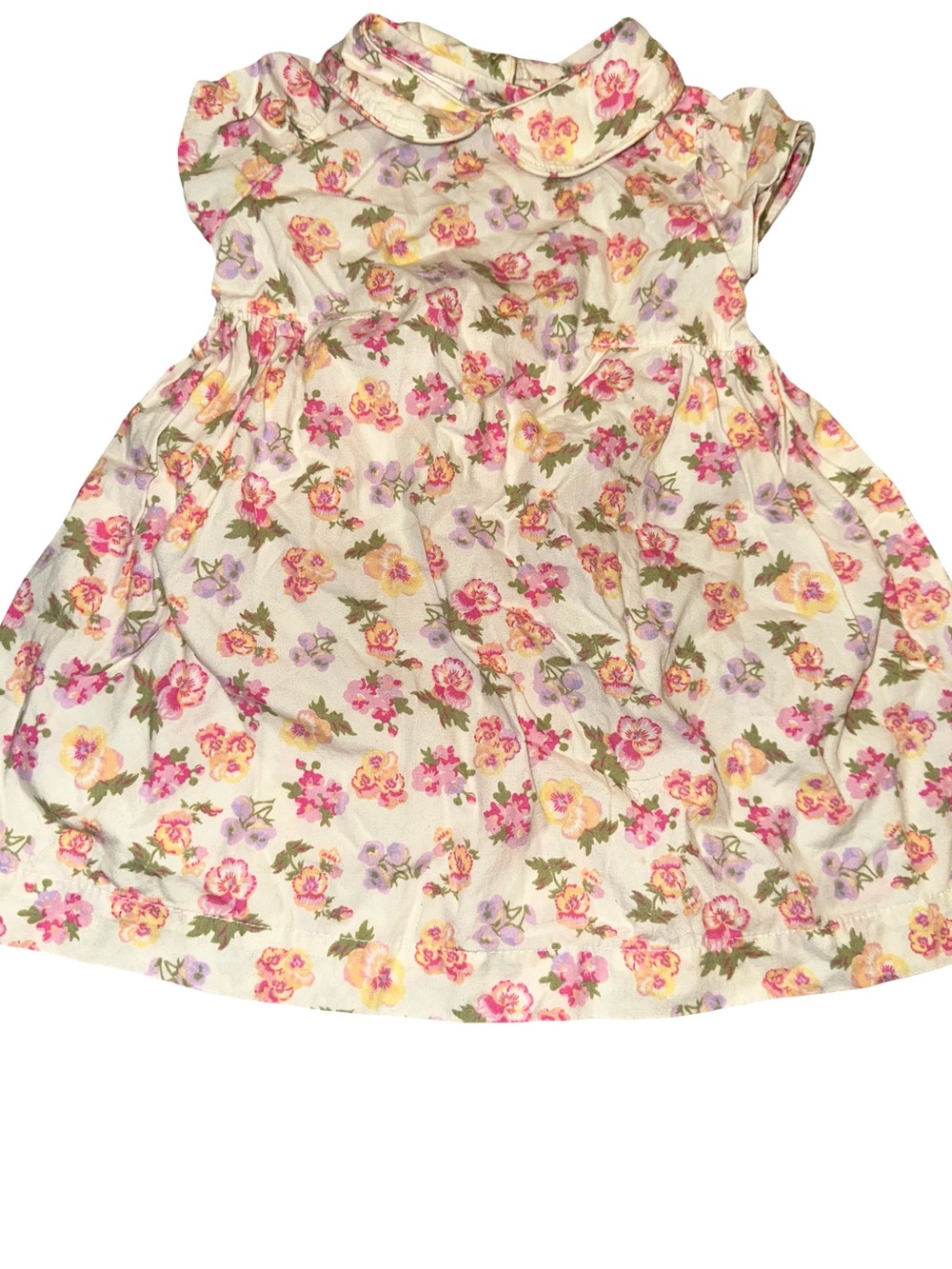 6 months Laura Ashley Pink and Yellow Floral Cotton Dress